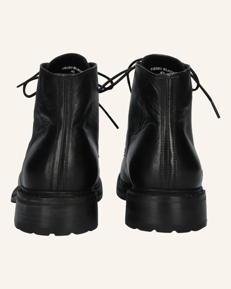 Blackstone Schnürboots schwarz Schwarz