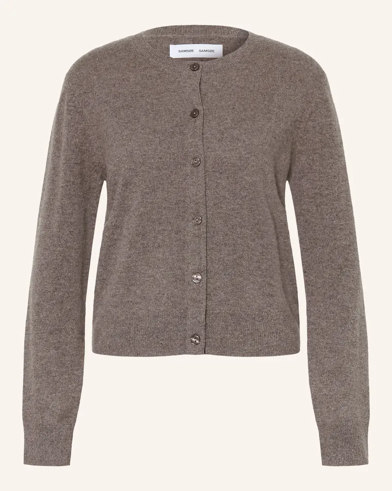 Samsøe & Samsøe Strickjacke Saboston Aus Cashmere grau Grau
