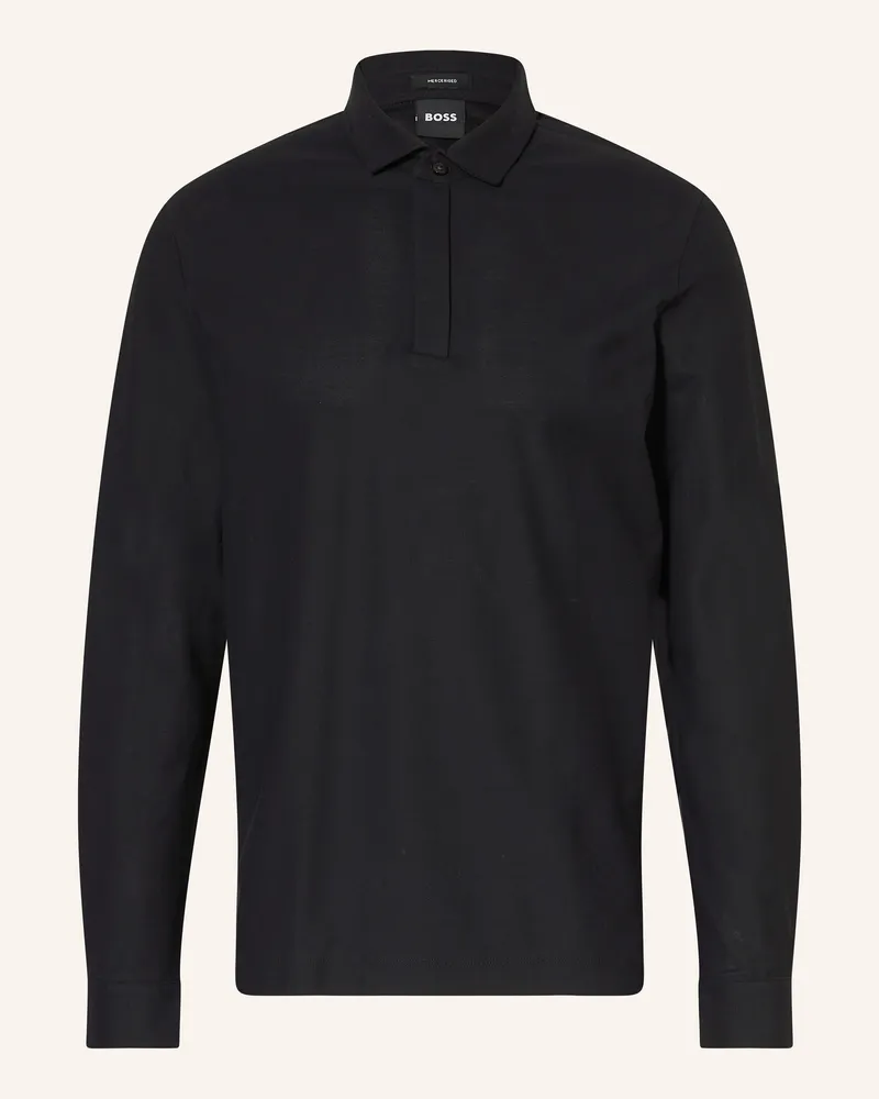 HUGO BOSS Jersey-Poloshirt PERSON Schwarz