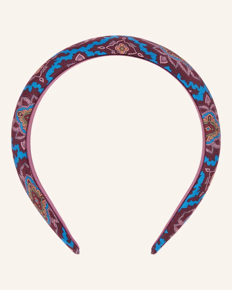 Etro Haarreif aus Seide Blau