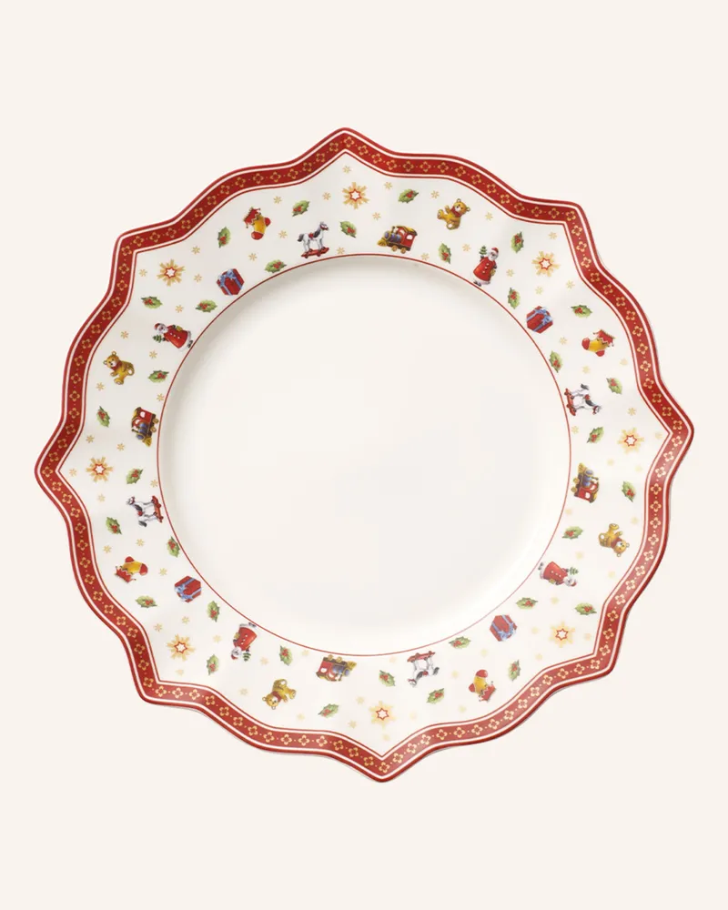 Villeroy & Boch Speiseteller Weiß Toy's Delight rot Rot