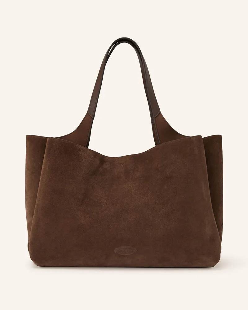 TOD'S Shopper APA 2 MANICI MEDIA T PENDENTE Dunkelbraun