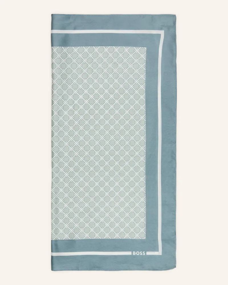 HUGO BOSS Seidentuch Vincency blau Blaugrau