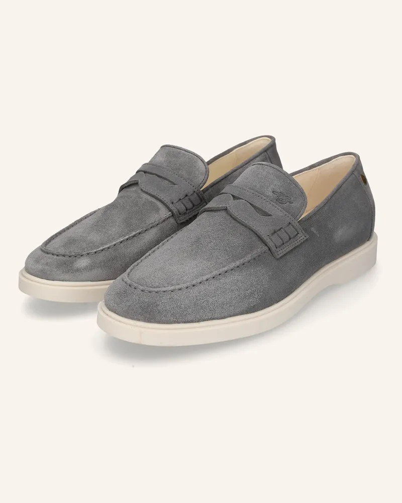 Heinrich Dinkelacker Loafer Genua Penny Loafer V grau Grau