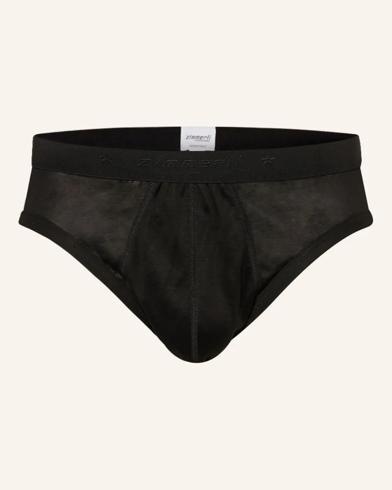 Zimmerli Slip Royal Classic schwarz Schwarz