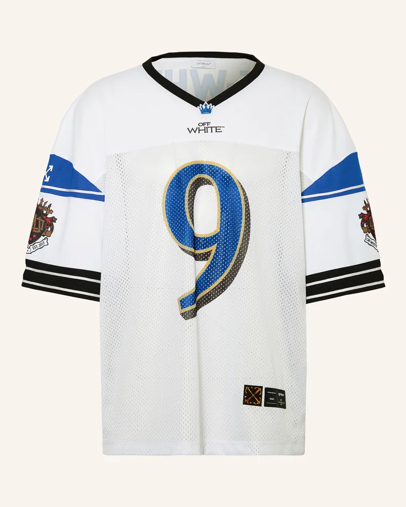 OFF-WHITE T-Shirt Aus Mesh weiss Weiss