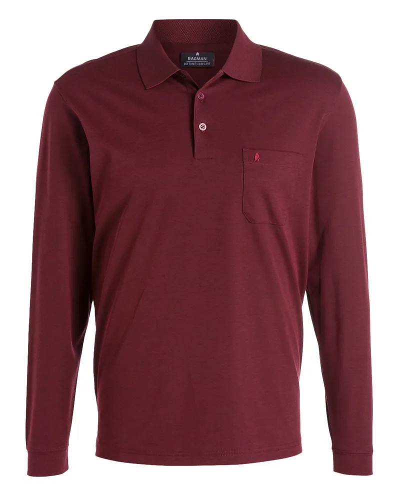 Ragman Poloshirt Dunkelrot