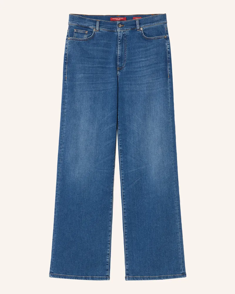 Marina Rinaldi Wide Leg Jeans Volante blau 006