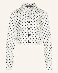 Dolce & Gabbana Cropped-Seidenbluse Weiss