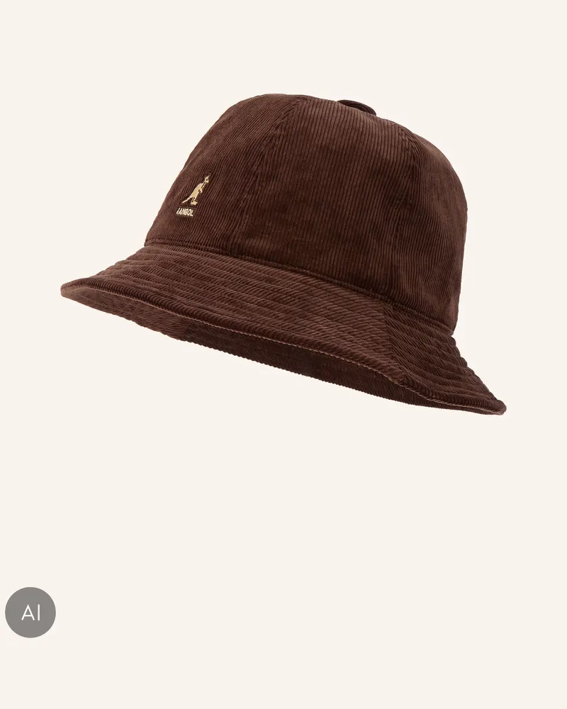 Kangol Bucket-Hat Aus Cord braun Braun
