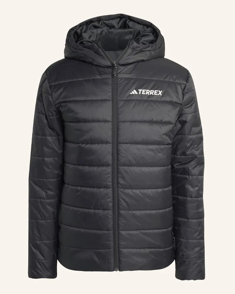 adidas TERREX MULTI ESSENTIALS CLIMAWARM ISOLIERTE KAPUZENJACKE Schwarz