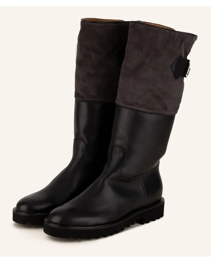 Viamercanti Plateau-Boots DIANA - SCHWARZ Schwarz