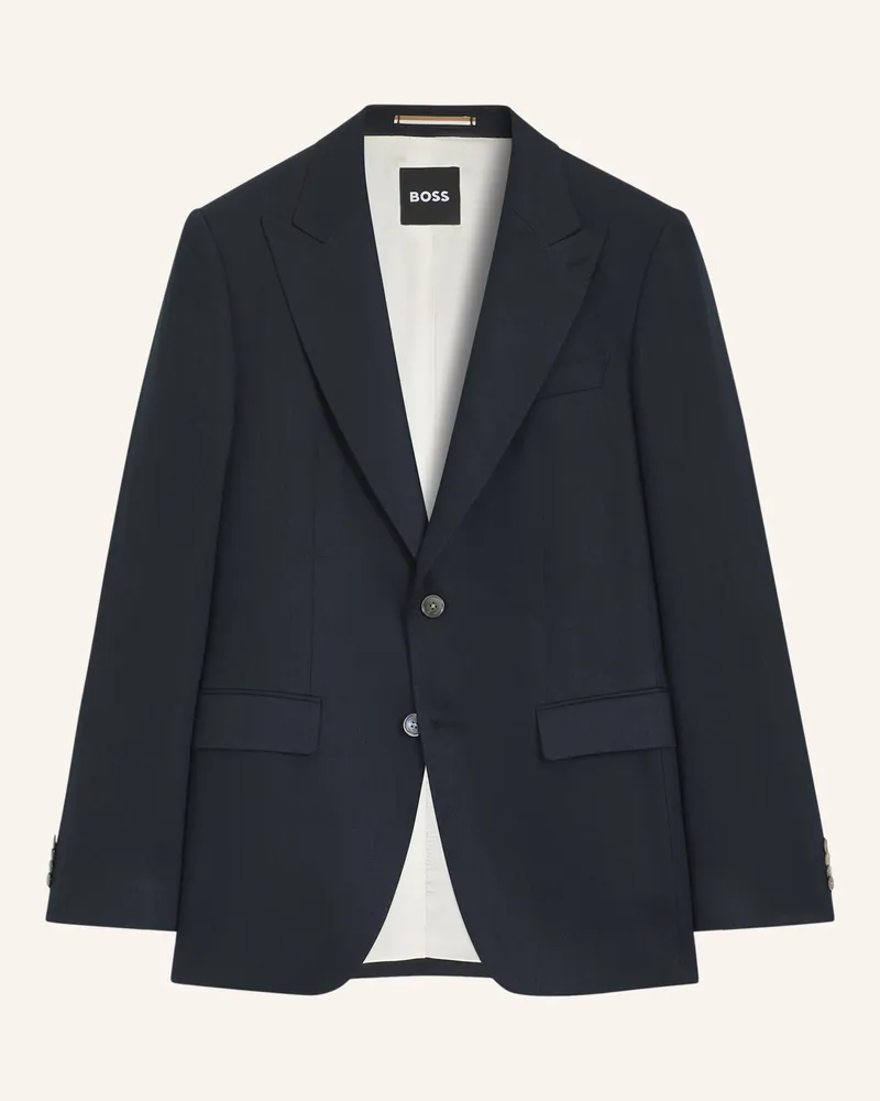 HUGO BOSS Blazer H-Hutson-Peak-262 Slim Fit blau Dunkelblau