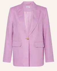 Mrs & HUGS Blazer mit Leinen Lila