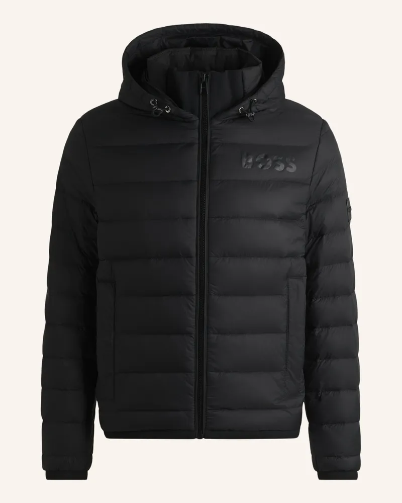 HUGO BOSS Casual Jacke DAWOOD1_IN Regular Fit Schwarz