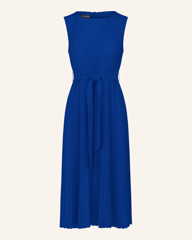 Apart Plisseekleid Dunkelblau