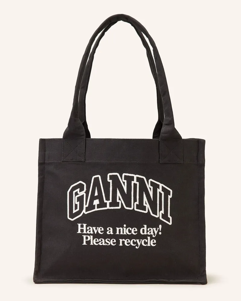 Ganni Shopper Schwarz