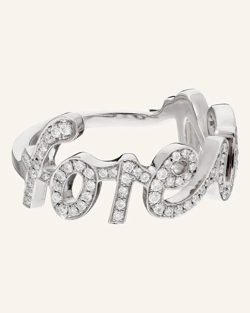 CADA Ring Forever silber Weissgold