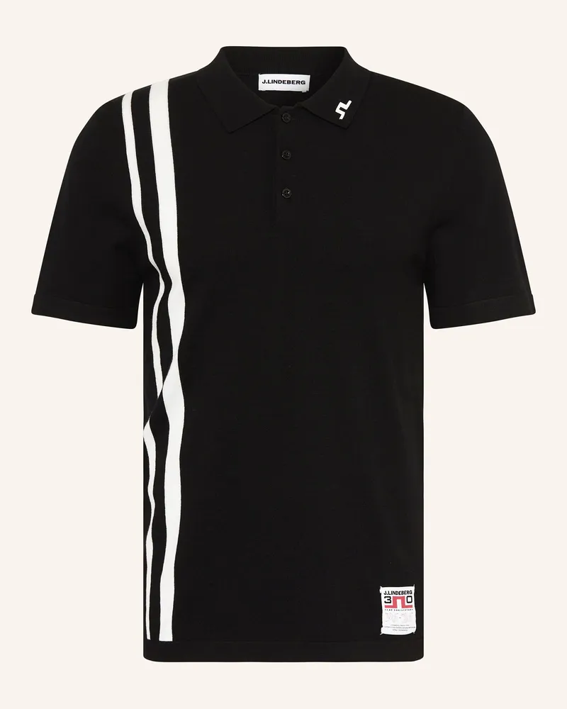 J.Lindeberg Strick-Poloshirt schwarz Schwarz