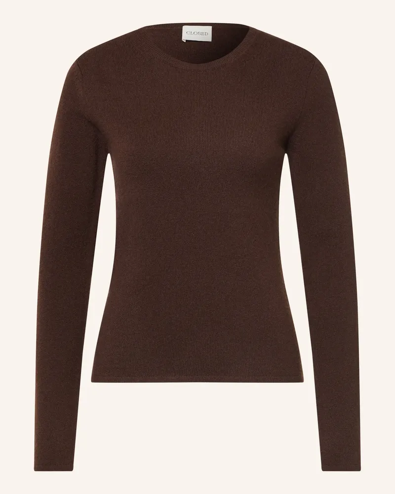 Closed Pullover braun Dunkelbraun