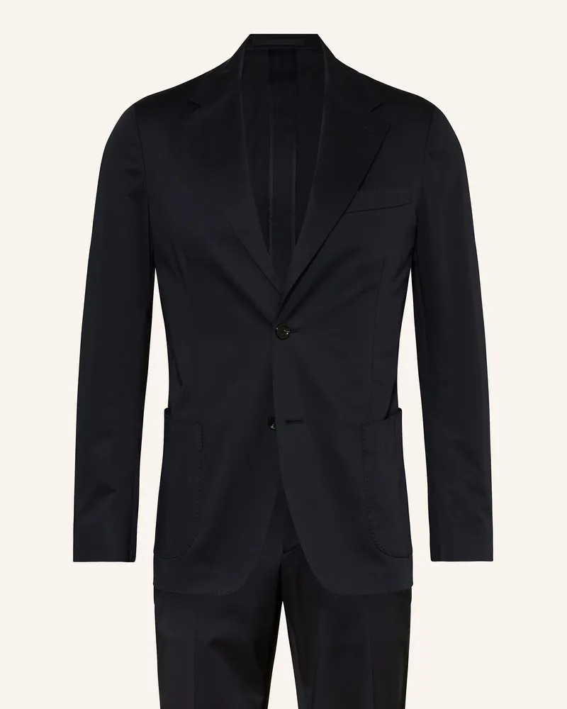 LARDINI Anzug Extra Slim Fit blau Dunkelblau