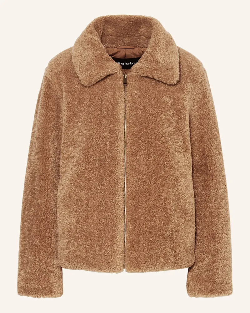Darling Harbour Teddyfell-Jacke beige Hazelnut