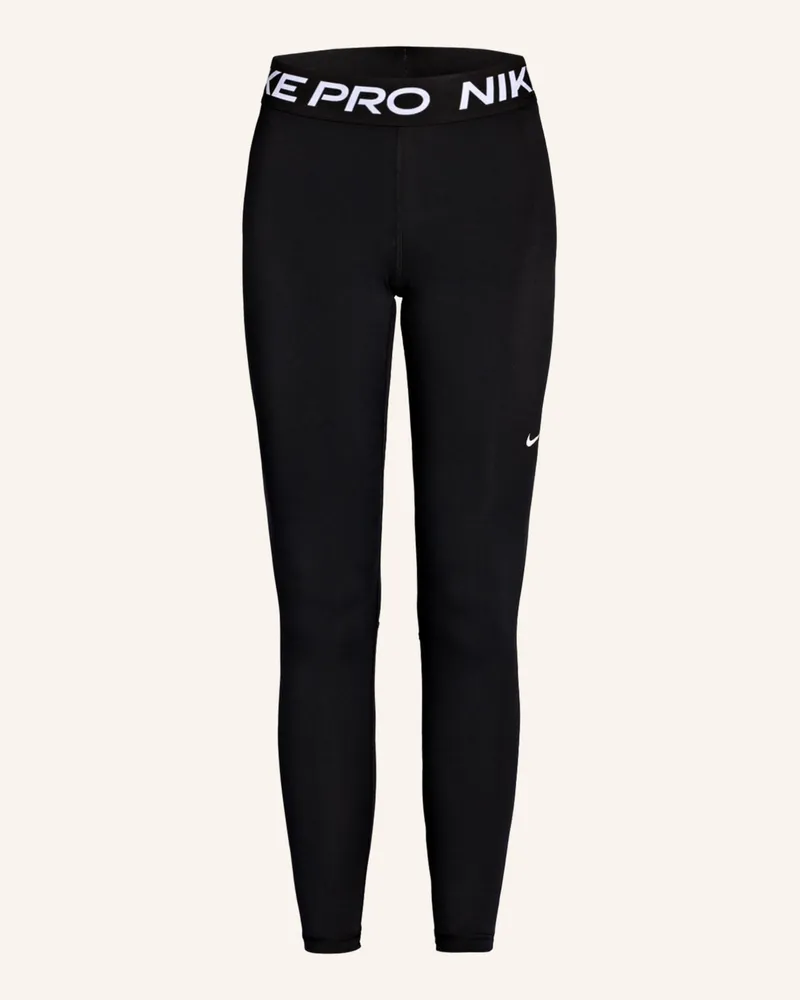 Nike Tights Nike Pro Mit Mesh schwarz Schwarz