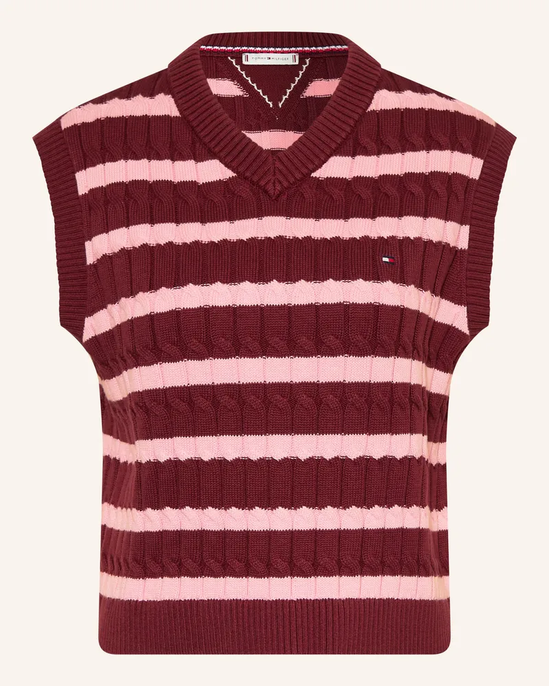 Tommy Hilfiger Pullunder rot Dunkelrot