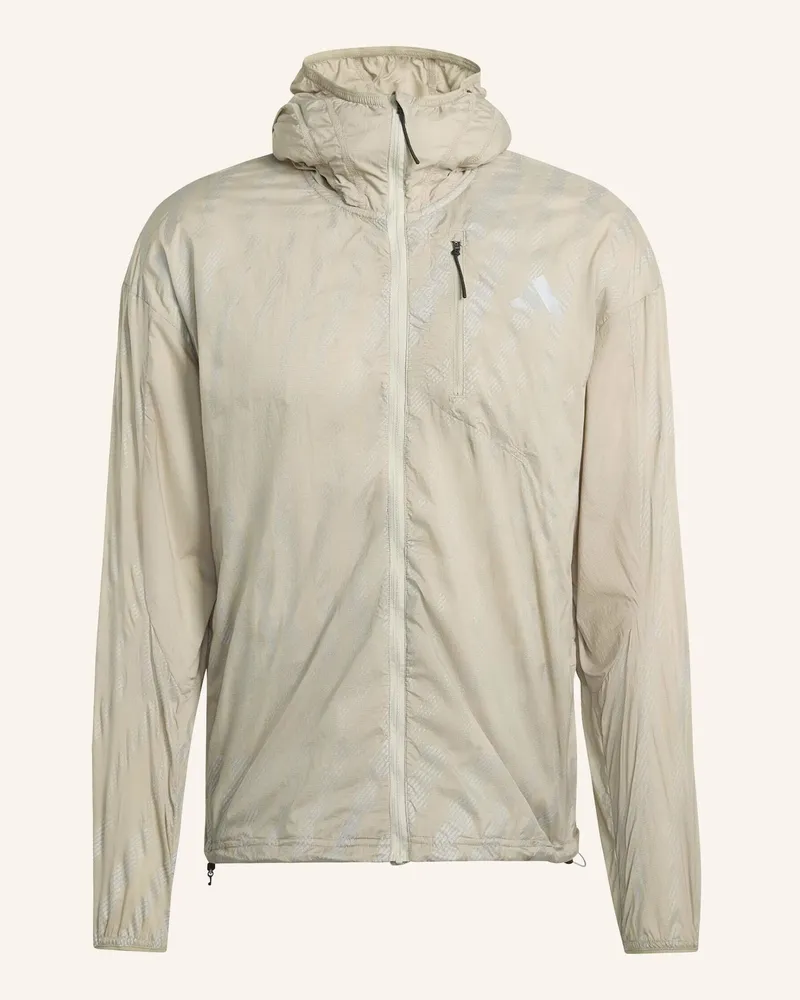 adidas REFLEKTIERENDE ADI365 RUNNING JACKE Braun