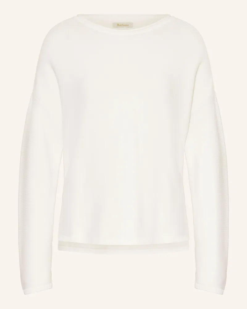 Barbour Pullover Marine weiss Weiss