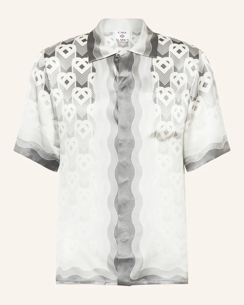 Casablanca Paris Resorthemd Comfort Fit aus Seide Weiss