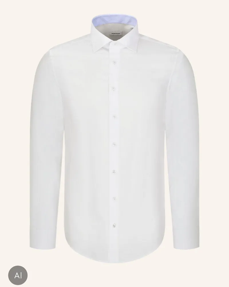 Seidensticker Business Hemd Slim Fit weiss Weiss