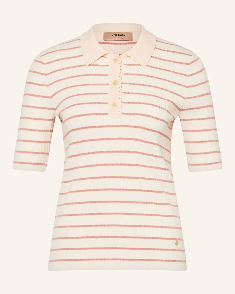 Mos Mosh Strick-Poloshirt Mmcaliz rosa Rosé