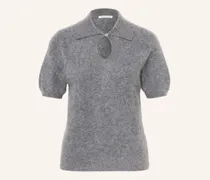 Strick-Poloshirt Talallia Aus Cashmere grau