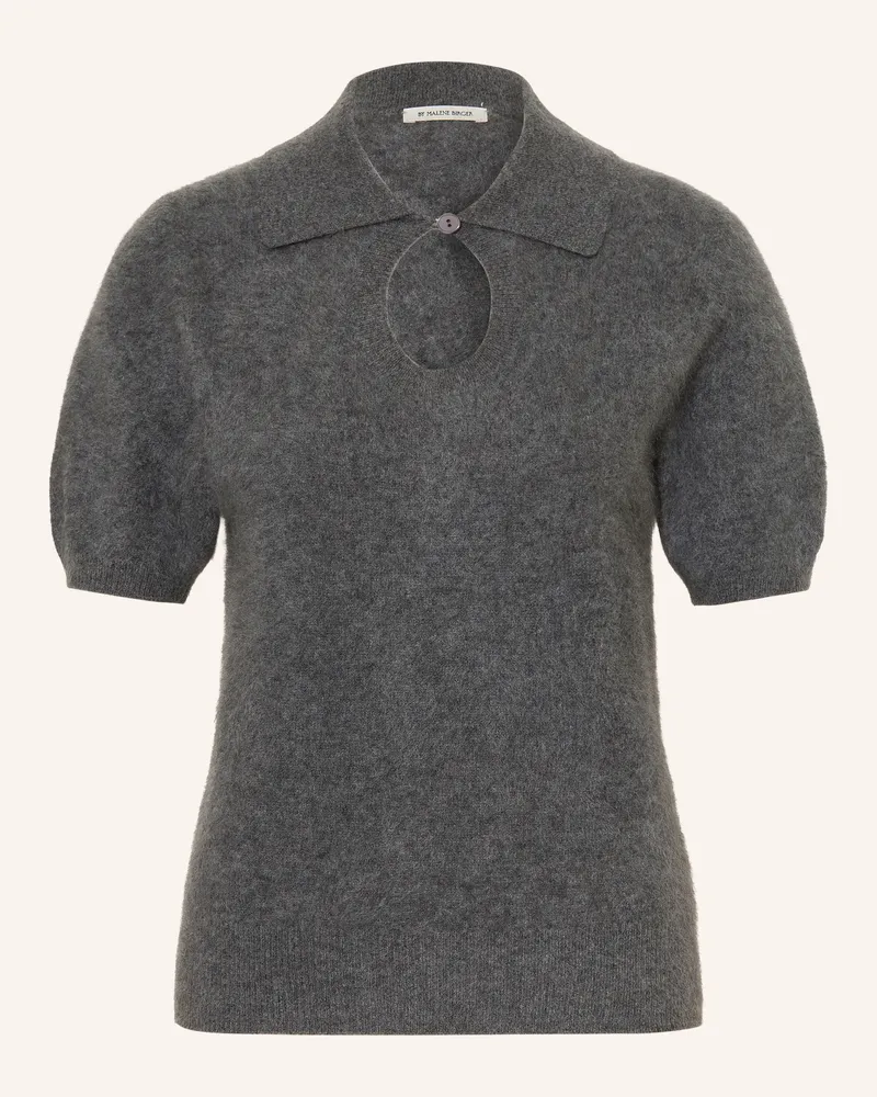 By Malene Birger Strick-Poloshirt Talallia Aus Cashmere grau Grau