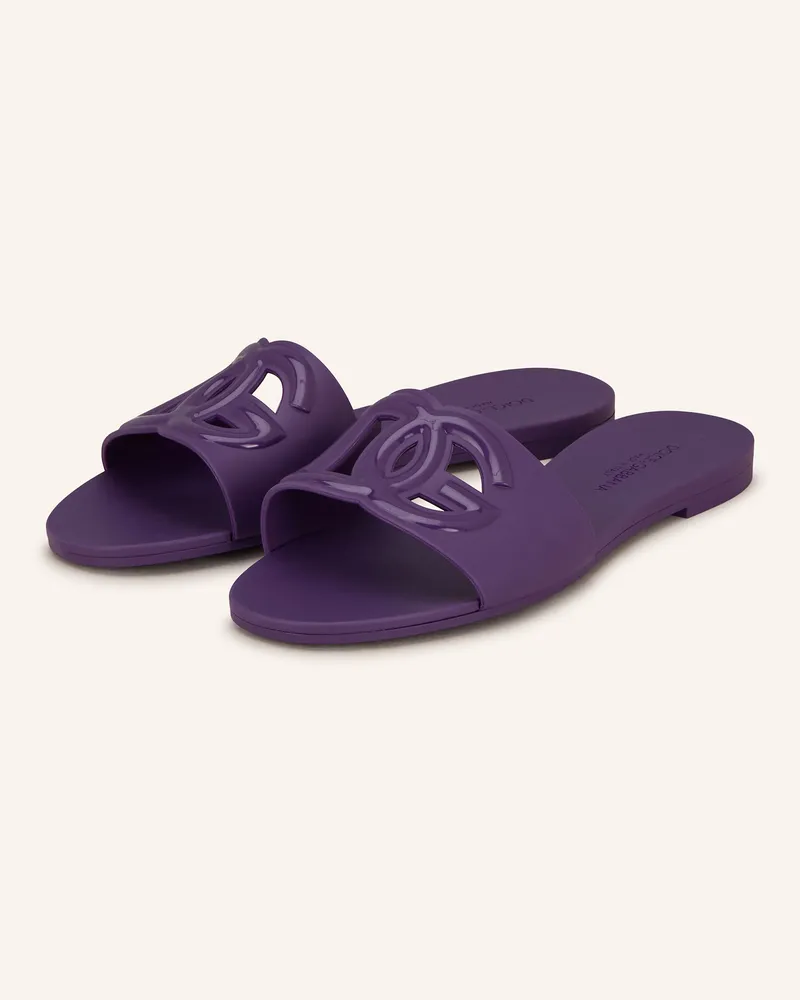 Dolce & Gabbana Pantoletten Lila