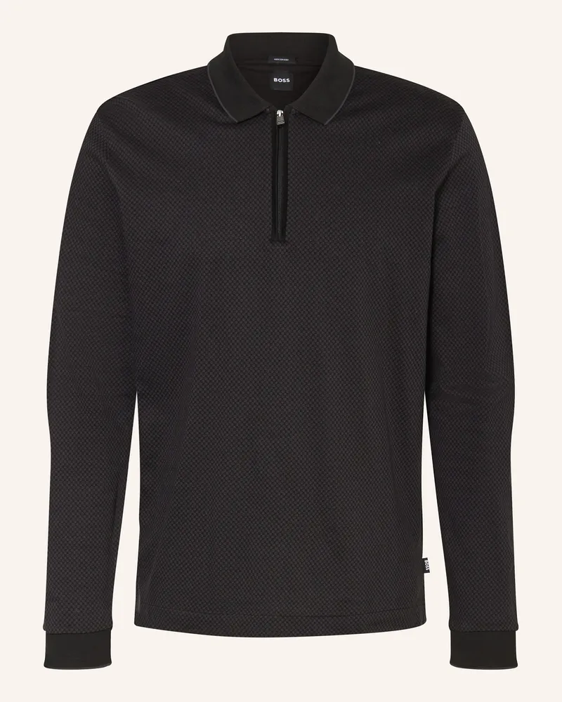 HUGO BOSS Jersey-Poloshirt PEDUZZI Schwarz