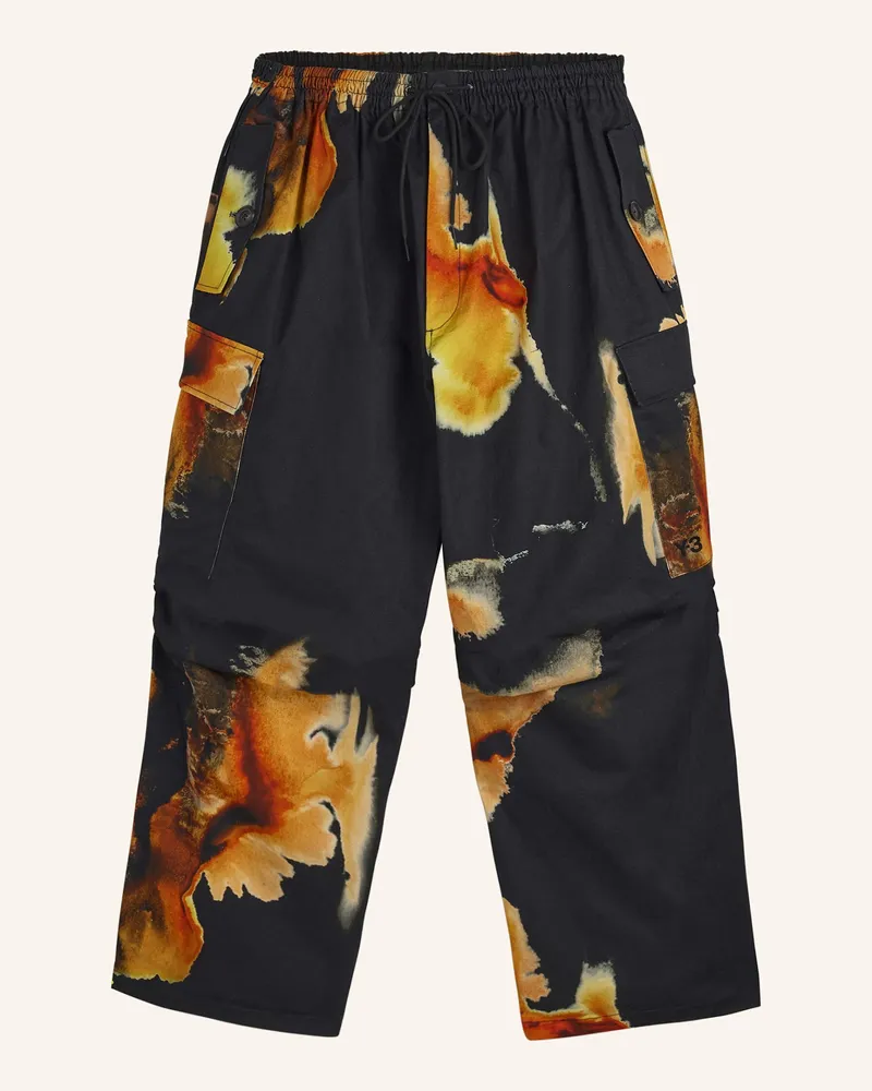 Y-3 Y-3 AOP UT TWILL CARGOHOSE Schwarz