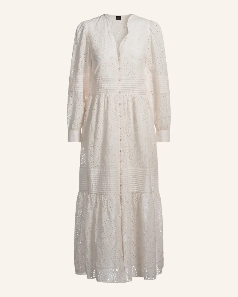 HUGO BOSS Kleid C_DABRODY Regular Fit Weiss