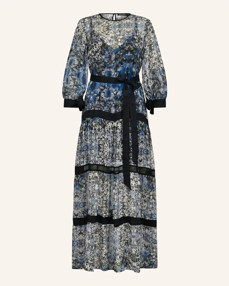 Helene Galwas Seidenkleid Mit Abnehmbaren Volants Benita blau Blau