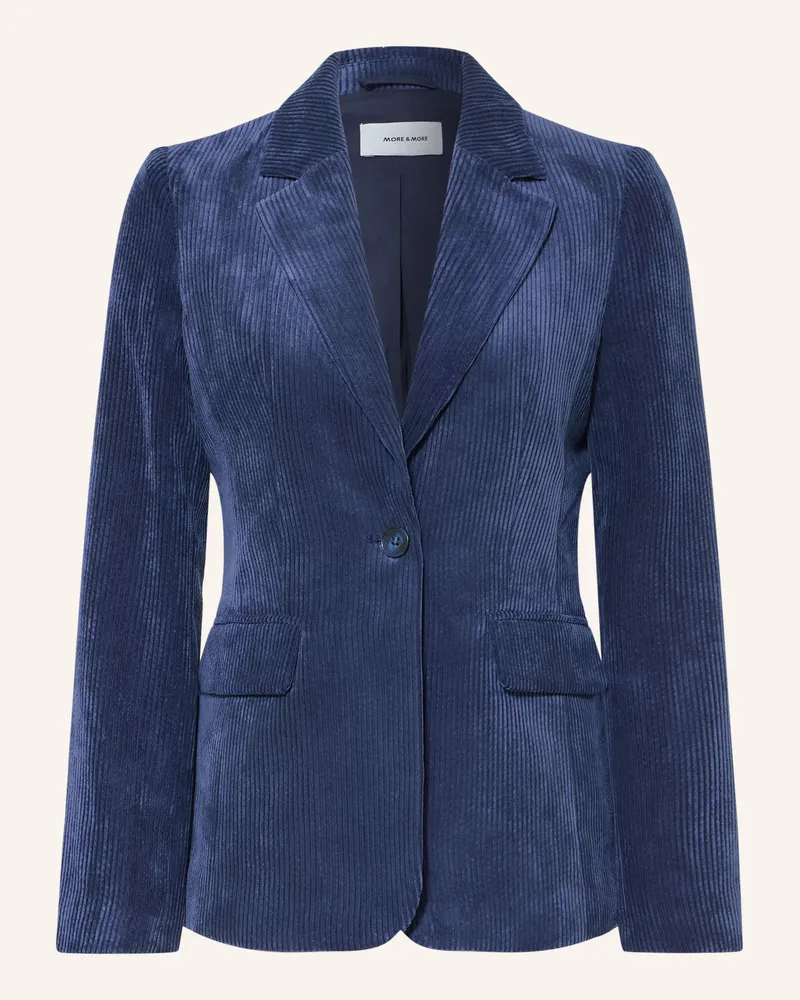 More & More Cordblazer blau Dunkelblau