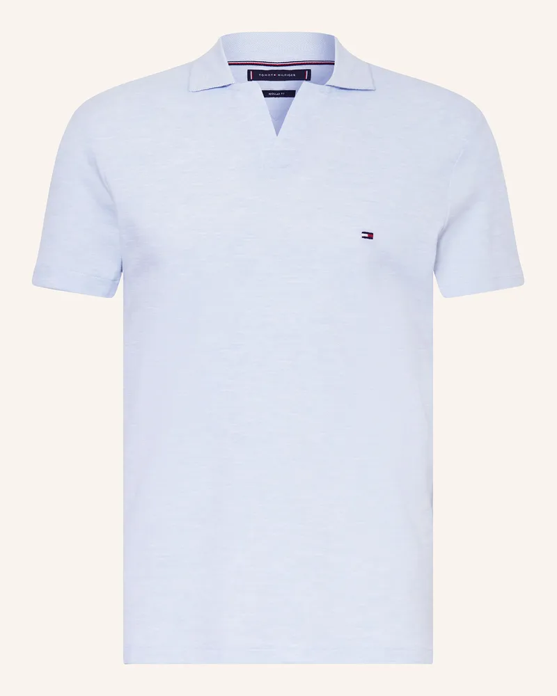 Tommy Hilfiger Piqué-Poloshirt Hellblau
