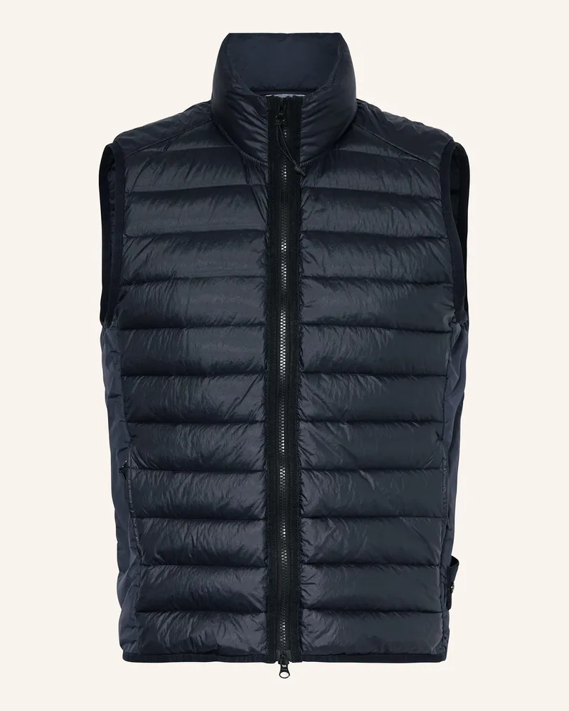 Stone Island Daunenweste blau Dunkelblau