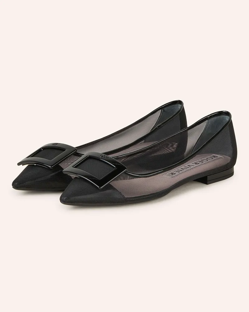 Roger Vivier Ballerinas GOMMETTINE Schwarz