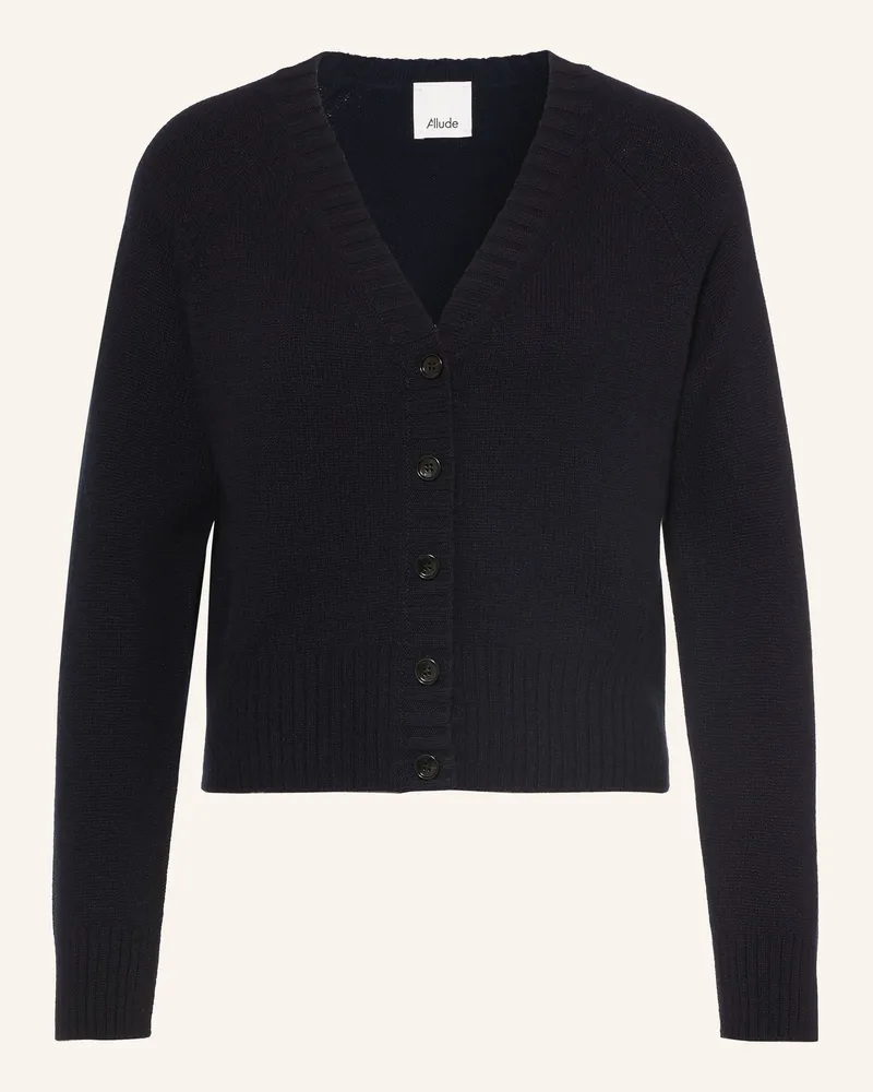 ALLUDE Strickjacke Aus Cashmere blau Dunkelblau