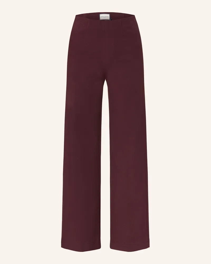 SEDUCTIVE  Marlenehose Kimberly Aus Jersey rot Dunkelrot