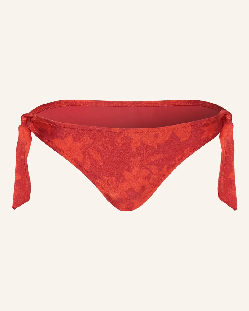 Vilebrequin Triangel-Bikini-Hose FLOWER POWER FLAMME Rot