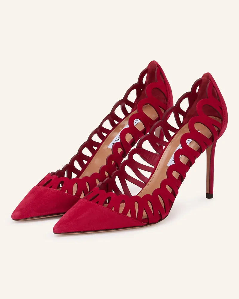 Aquazzura Pumps Peep rot Dunkelrot
