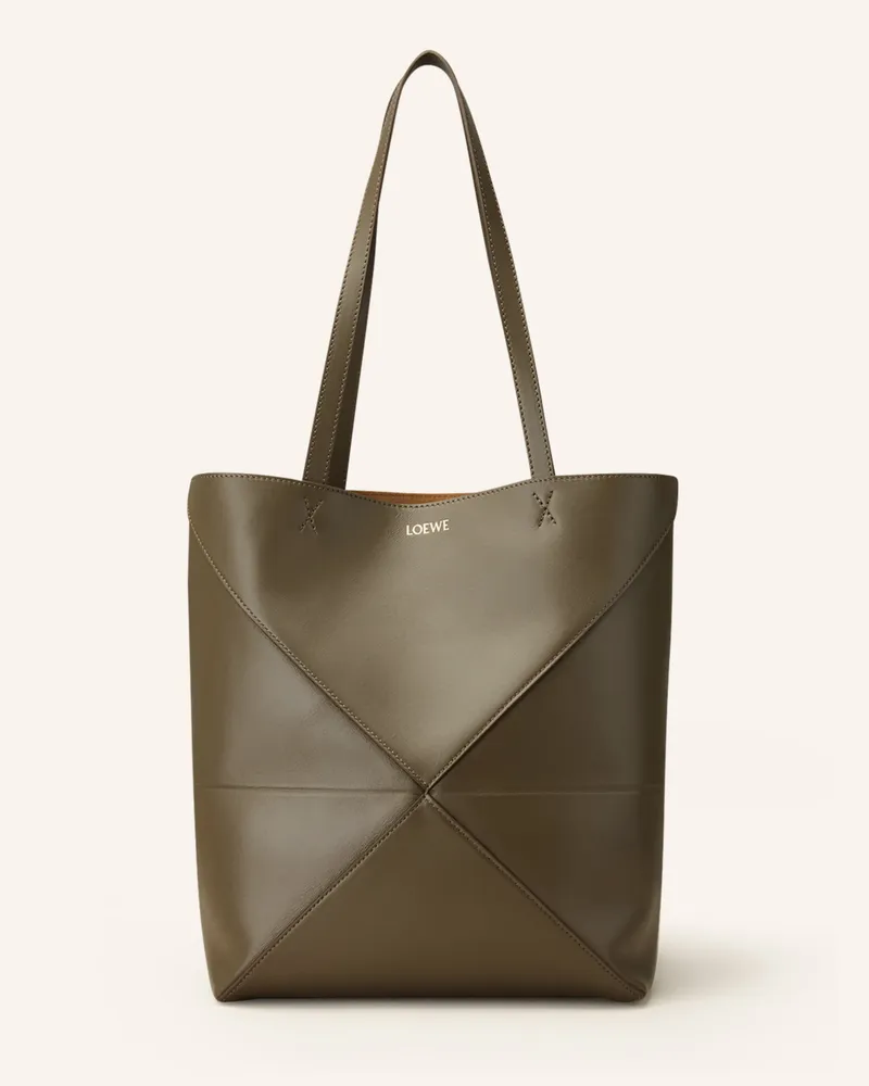Loewe Shopper Puzzle Fold gruen Khaki