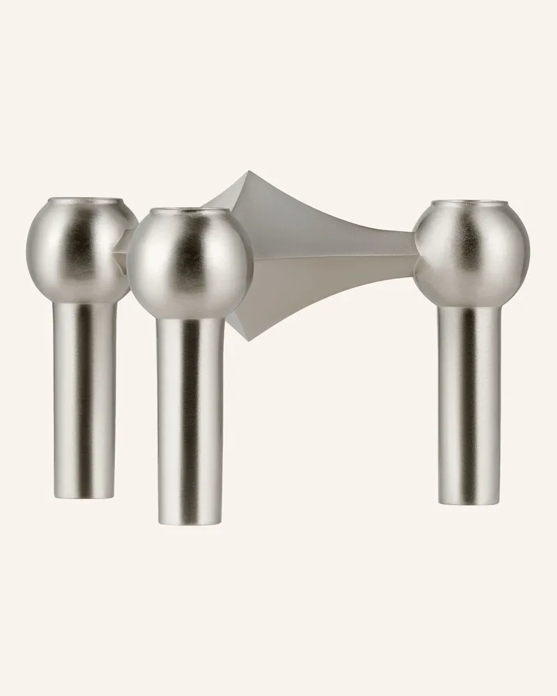 STOFF Nagel Kerzenhalter Silber